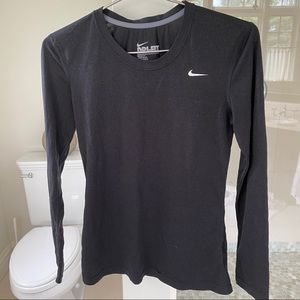 Nike black long sleeve tee